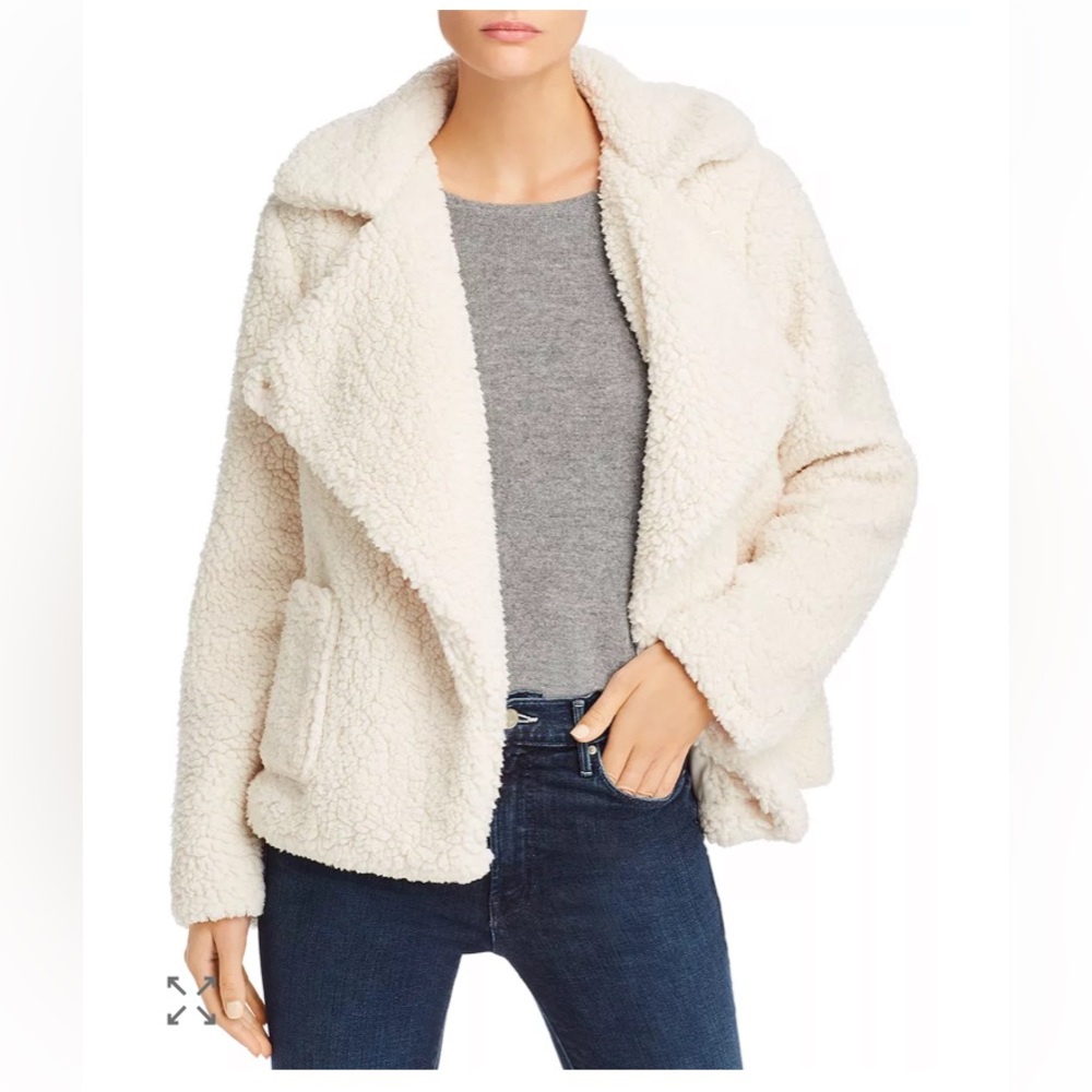 JACK by BB Dakota Cream Sherpa Jacket like new size Small